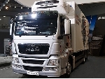 Инновационный грузовой автомобиль на шасси MAN TGS 28.360 6x2-2 BL-WW с рефрижераторной надстройкой Schmitz Cargobull.
