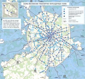 Карта ТПУ, Которые Построят В Москве До 2020 Года. // Advis.Ru
